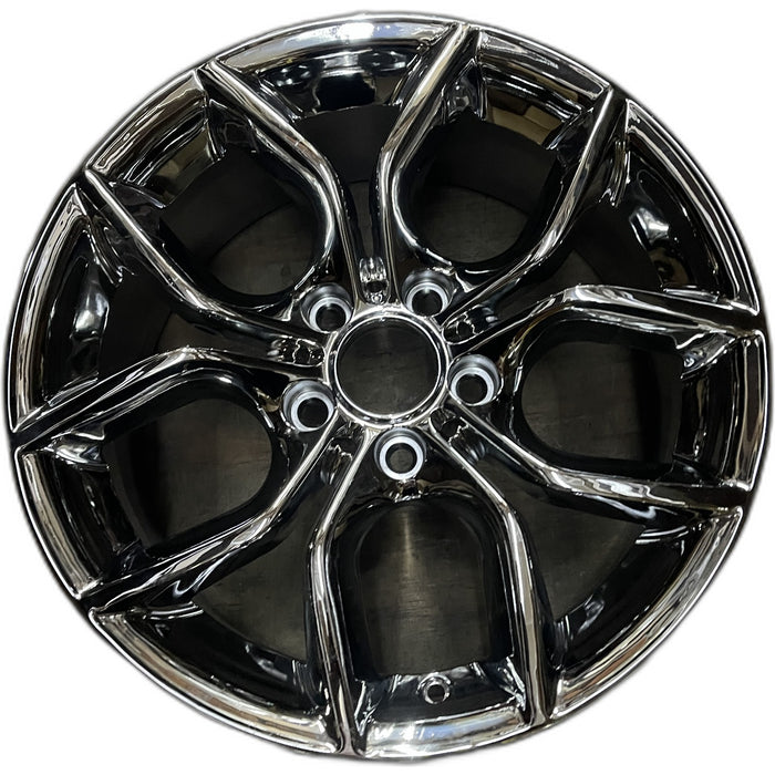 18" BMW X3 11-14 18x8 , , Y spoke design Original OEM Wheel Rim - CHROME - Front View