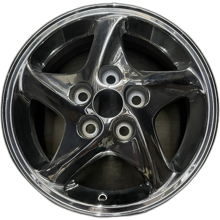 15" GALANT 99-03 15x6, alloy Original OEM Wheel Rim - CHROME - Front View