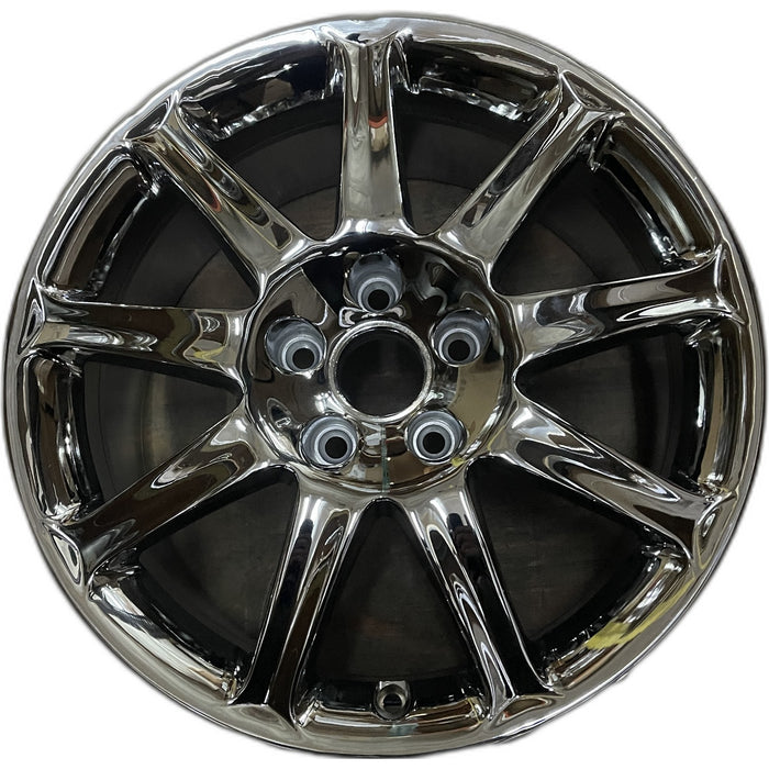 17" AUDI A6 04-06 17x7.5 , 9 spoke, exposed lug nuts Original OEM Wheel Rim - - Front View