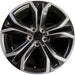 18" SIENNA 24 18x7.5 , Original OEM Wheel Rim - BLACK CHROME - Front View