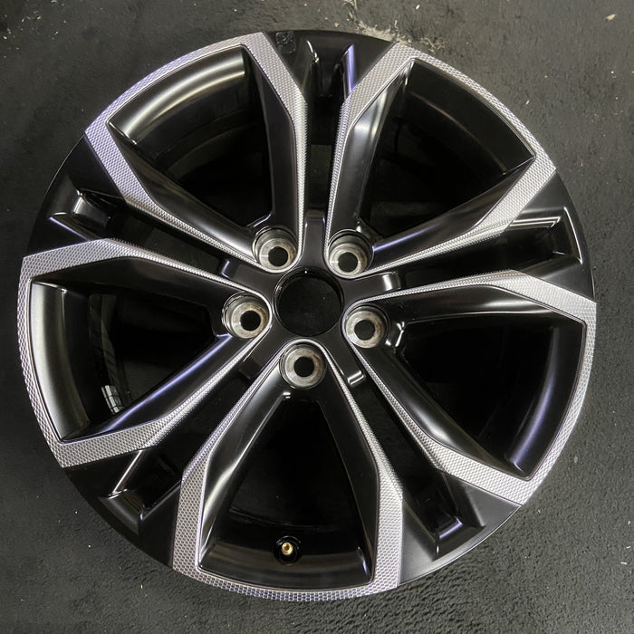 18" SIENNA 24 18x7.5 , Original OEM Wheel Rim - BLACK CHROME - Additional View