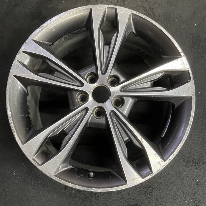 19" FUSION 17 19x8, , face with pockets Original OEM Wheel Rim - MACHINED - Additional View