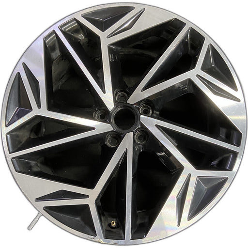 20" IONIQ 6 23-25 20x8.5 Original OEM Wheel Rim - MACHINED BLACK - Front View