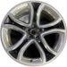 22" EDGE 11-12 22x9 , Original OEM Wheel Rim - POLISHED BLACK - Front View