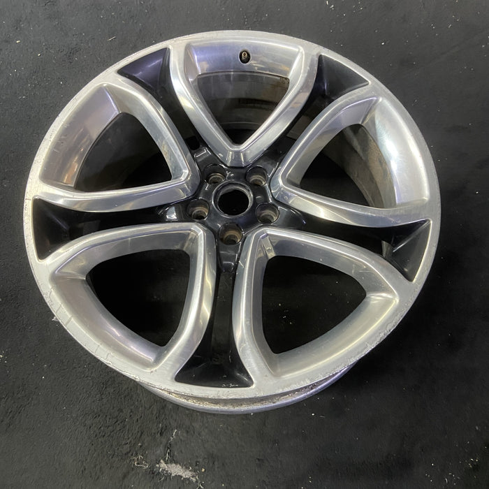 22" EDGE 11-12 22x9 , Original OEM Wheel Rim - POLISHED BLACK - View 8