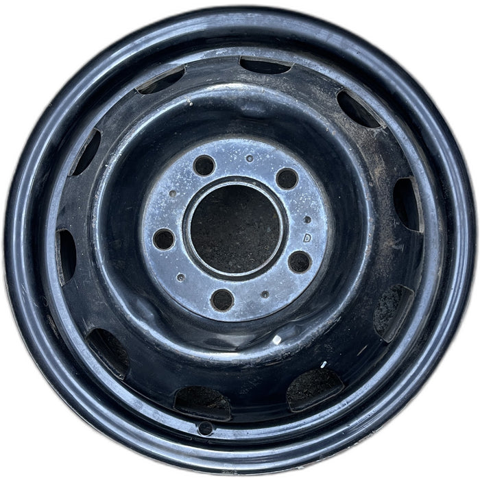 15" ELDORADO 79 steel Original OEM Wheel Rim - BLACK - Front View