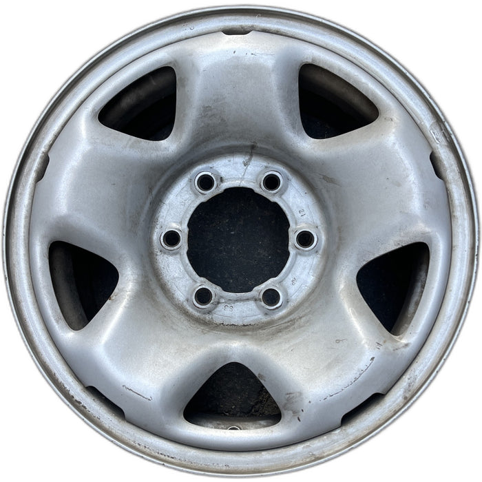 16" TACOMA 16-23 16x7, steel, 5 spoke Original OEM Wheel Rim - SILVER - Front View