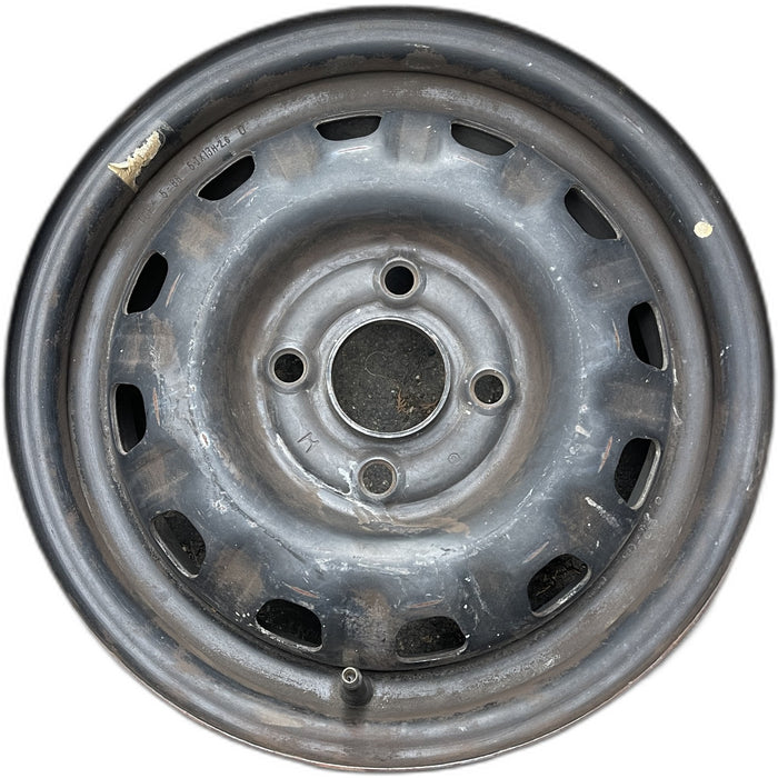 13" ACCORD 86-88 13x5, steel Original OEM Wheel Rim - BLACK - Front View