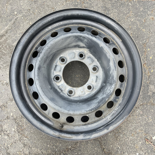 16" FRONTIER 01 16x7, steel , 20 round holes Original OEM Wheel Rim - BLACK - Additional View