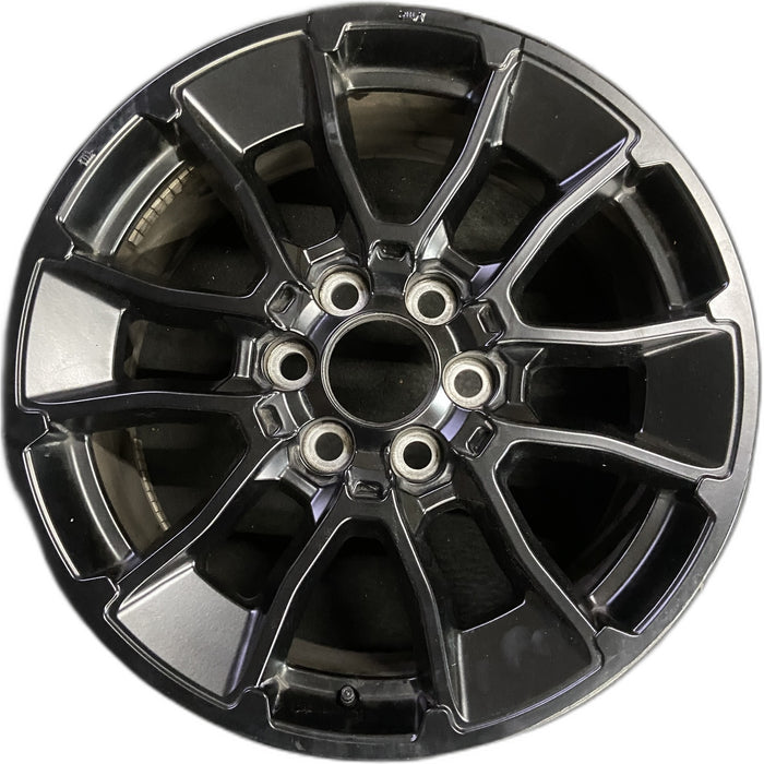 20" SEQUOIA 24-26 20x8, 6 Y spoke, Original OEM Wheel Rim - BLACK - Front View