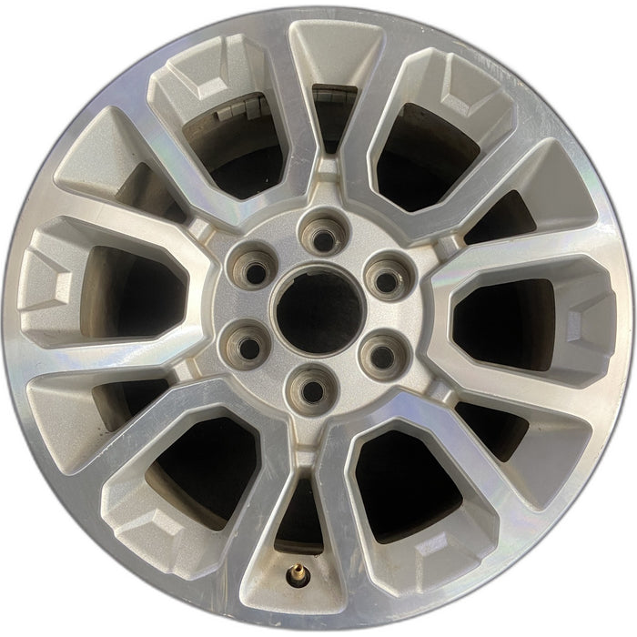 18" SIERRA 1500 PICKUP 14-15 18x8.5, , double Original OEM Wheel Rim - MACHINED - Front View