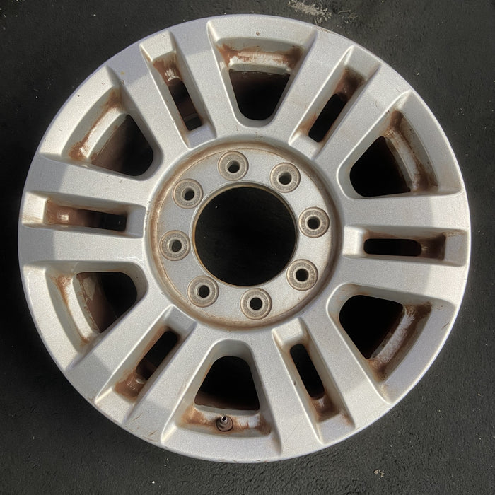 18" FORD F250SD PICKUP 17 18x8 , aluminum, 12 spoke , silver Original OEM Wheel - Additional View