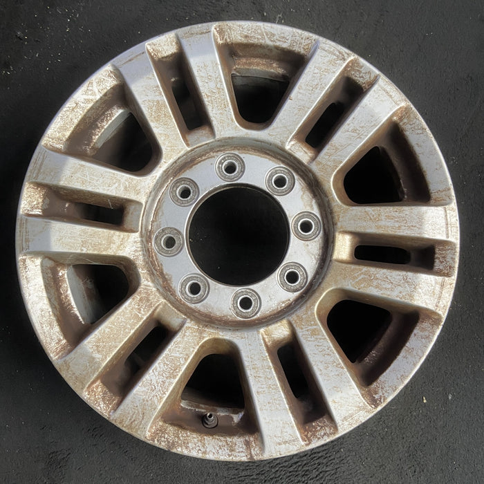 18" FORD F250SD PICKUP 17 18x8 , aluminum, 12 spoke , silver Original OEM Wheel - Additional View