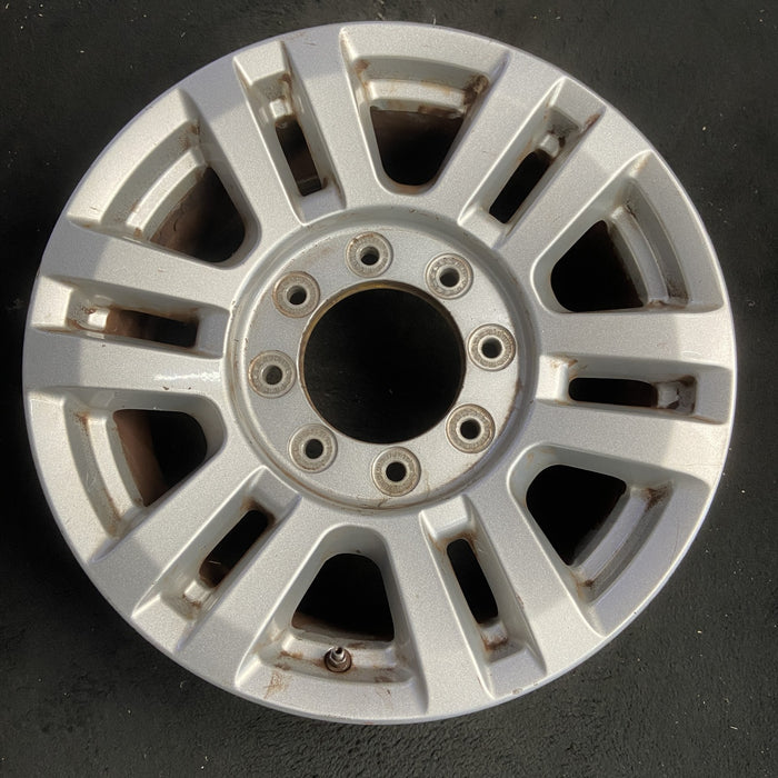 18" FORD F250SD PICKUP 17 18x8 , aluminum, 12 spoke , silver Original OEM Wheel - Additional View