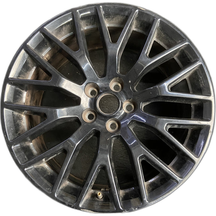19" MUSTANG 15 19x9 , 20 spoke, Original OEM Wheel Rim - BLACK - Front View