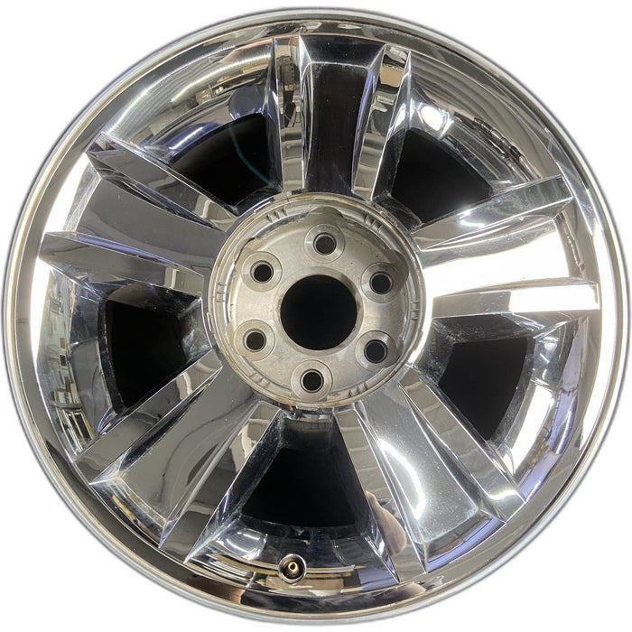 20" AVALANCHE 1500 09-10 20x8.5, 5 spoke, covered lug nuts, grooved spoke - Front View