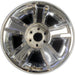 20" AVALANCHE 1500 09-10 20x8.5, 5 spoke, covered lug nuts, grooved spoke - Front View
