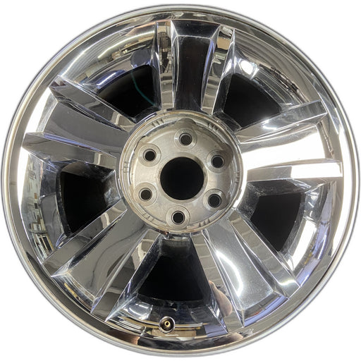 20" AVALANCHE 1500 09-10 20x8.5, 5 spoke, covered lug nuts, grooved spoke - Front View