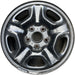 15" TACOMA 05-13 15x6 , 5 hole Original OEM Wheel Rim - BLACK - Front View