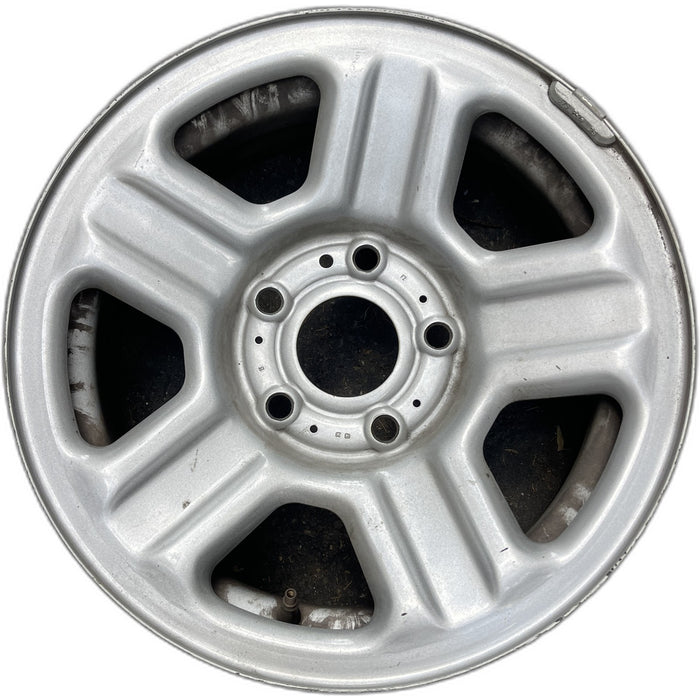 16" WRANGLER 07-10 16x7, steel Original OEM Wheel Rim - SILVER - Front View
