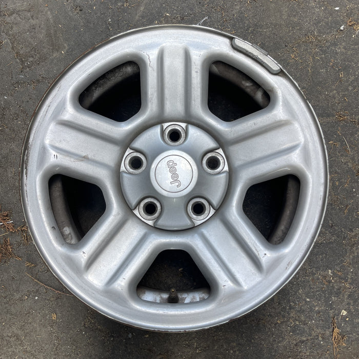 16" WRANGLER 07-10 16x7, steel Original OEM Wheel Rim - SILVER - Additional View