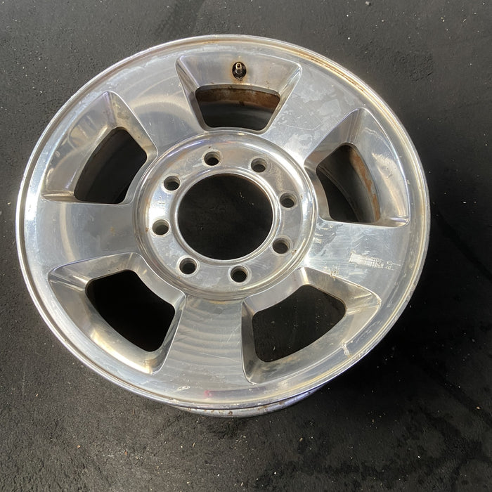 17" DODGE 1500 PICKUP 06 8 lug, , aluminum, Original OEM Wheel Rim - POLISHED - View 8