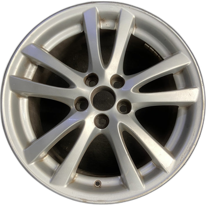 18" LEXUS IS250 08 18x8.5 , 5 double spoke Original OEM Wheel Rim - HYPER SILVER - Front View