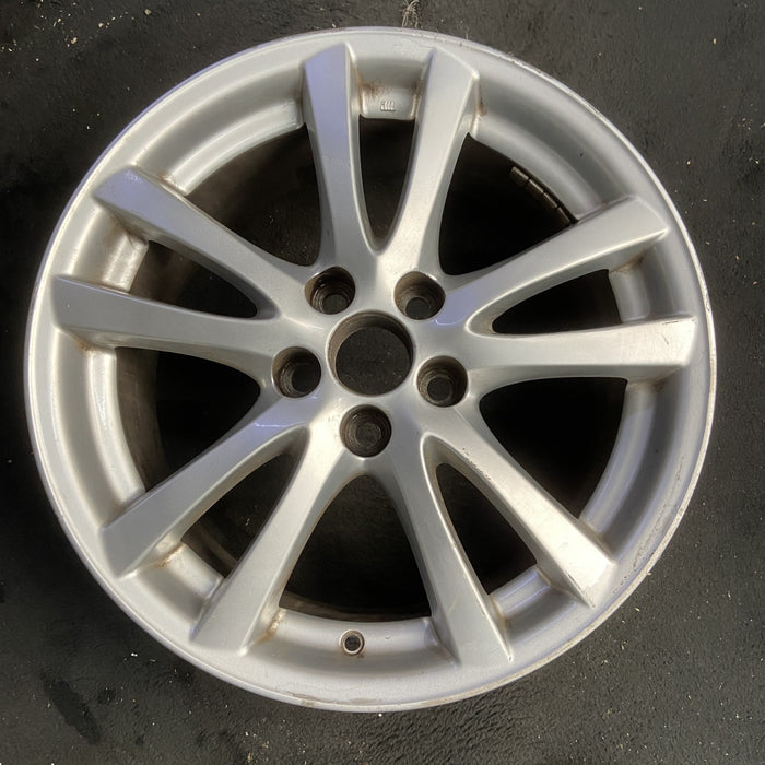 18" LEXUS IS250 08 18x8.5 , 5 double spoke Original OEM Wheel Rim - HYPER SILVER - Additional View