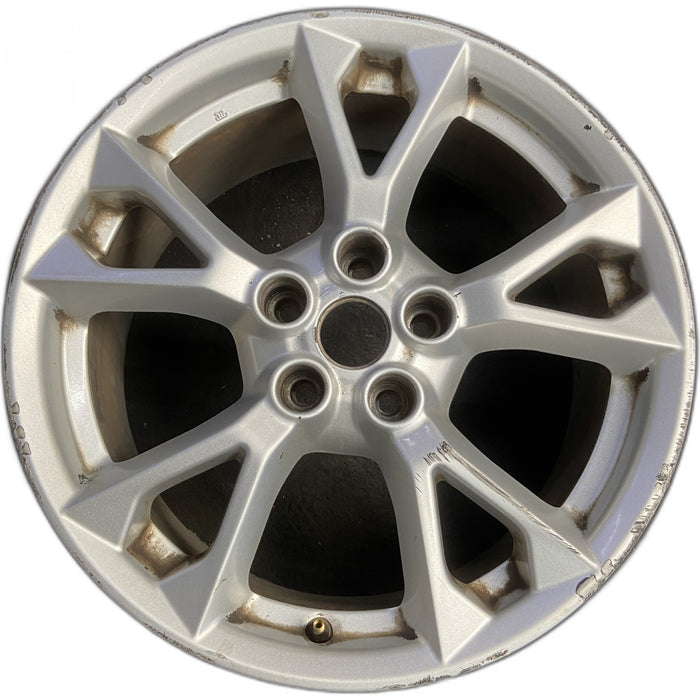 18" MAXIMA 12-14 18x8 , flat spoke, bright Original OEM Wheel Rim - SILVER - Front View
