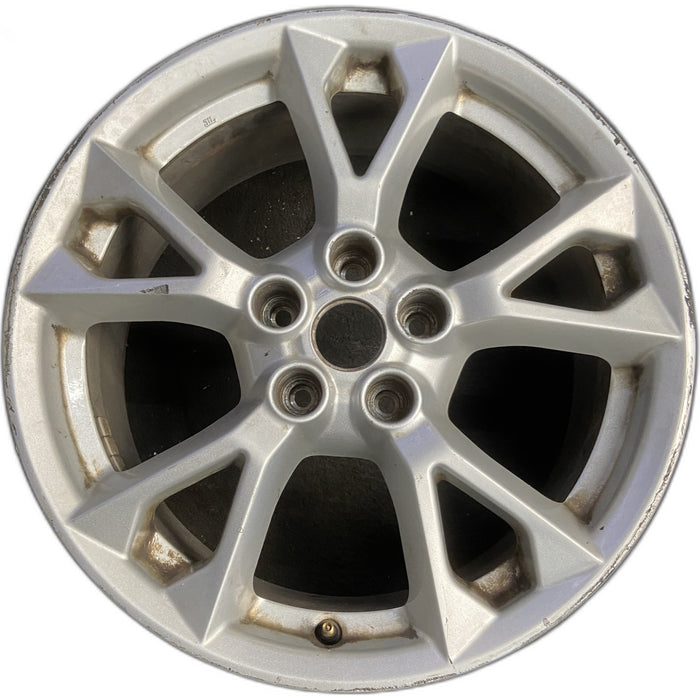 18" MAXIMA 12-14 18x8 , flat spoke, bright Original OEM Wheel Rim - SILVER - Front View