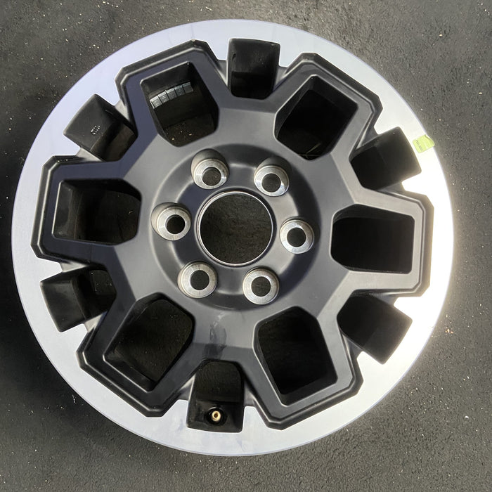 17" TACOMA 24 17x7.5 , with outer lip Original OEM Wheel Rim - MACHINED BLACK - Additional View
