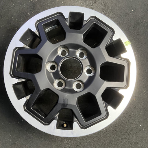17" TACOMA 24 17x7.5 , with outer lip Original OEM Wheel Rim - MACHINED BLACK - Additional View