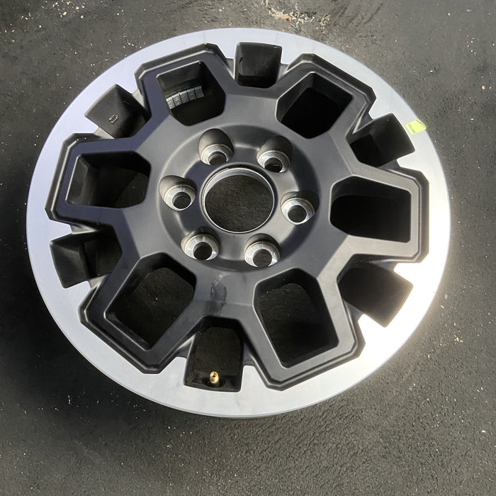17" TACOMA 24 17x7.5 , with outer lip Original OEM Wheel Rim - MACHINED BLACK - View 7