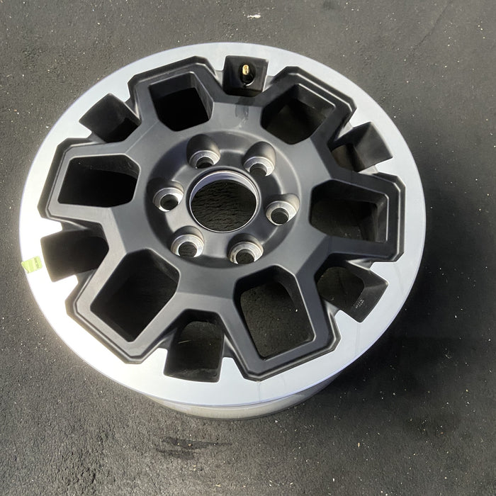 17" TACOMA 24 17x7.5 , with outer lip Original OEM Wheel Rim - MACHINED BLACK - View 8
