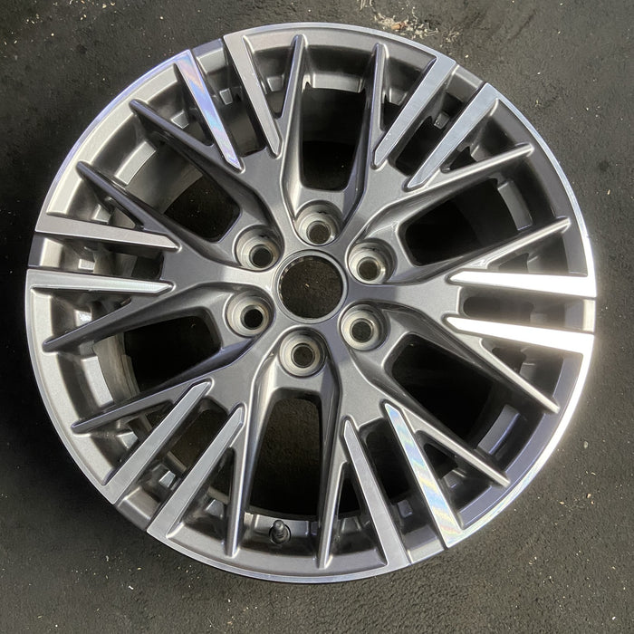 18" TRAVERSE 24 , 18x7.5, Original OEM Wheel Rim - MACHINED CHARCOAL - Additional View
