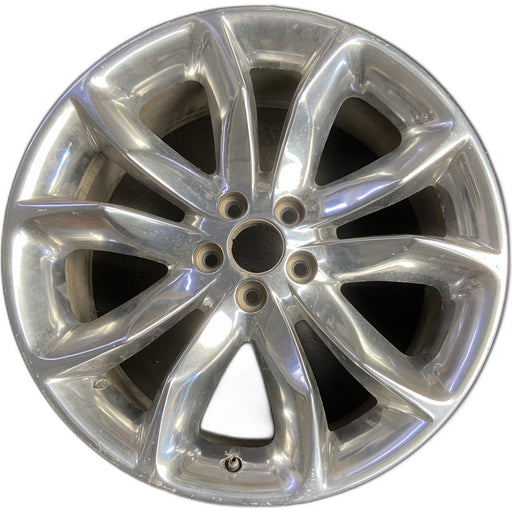 20" EXPLORER 11-14 20x8.5, , 10 spoke, Original OEM Wheel Rim - POLISHED - Front View