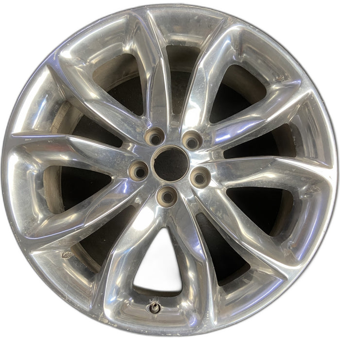 20" EXPLORER 11-14 20x8.5, , 10 spoke, Original OEM Wheel Rim - POLISHED - Front View