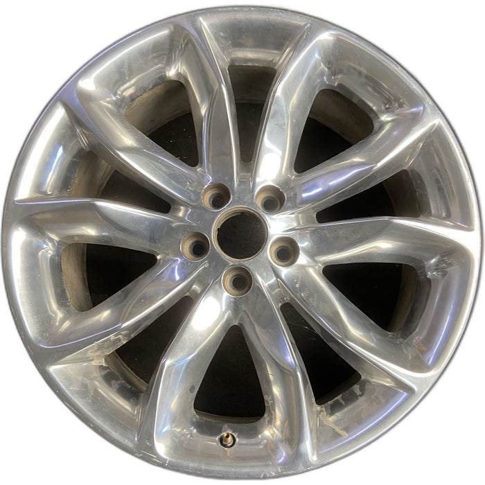 20" EXPLORER 11-14 20x8.5, , 10 spoke, Original OEM Wheel Rim - POLISHED - Front View