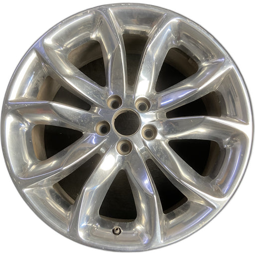 20" EXPLORER 11-14 20x8.5, , 10 spoke, Original OEM Wheel Rim - POLISHED - Front View
