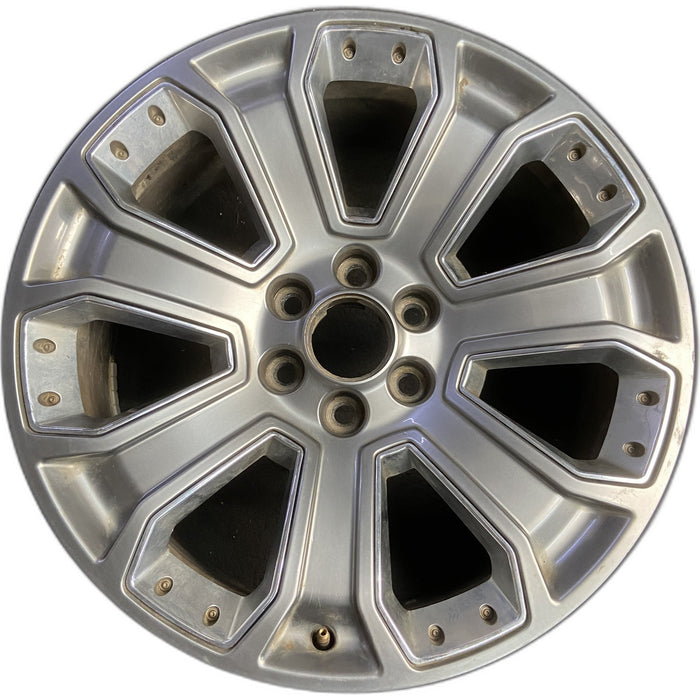 22" ESCALADE 15-20 22x9, 7 spoke, single, with inserts, opt RXN Original OEM - Front View