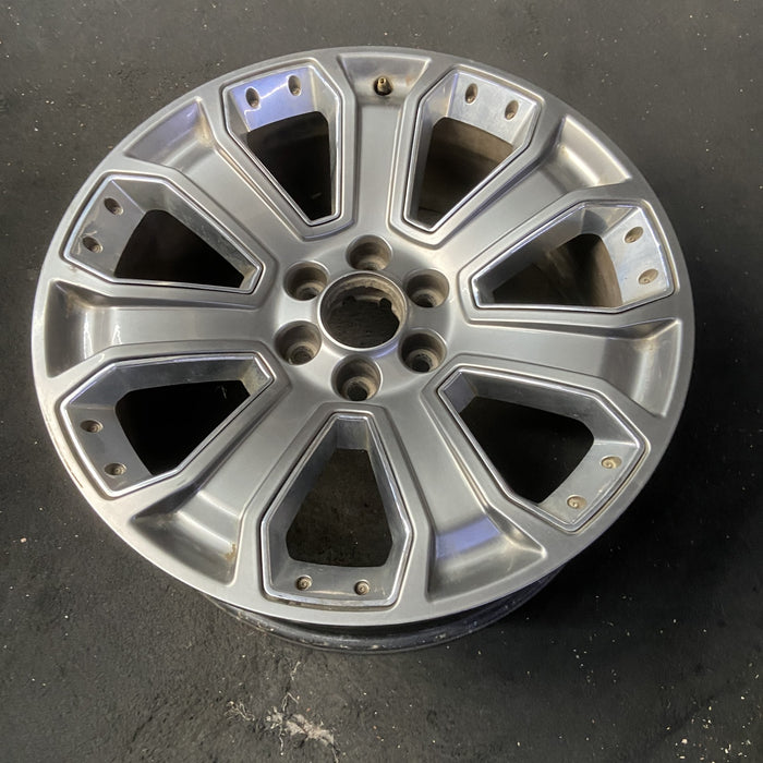 22" ESCALADE 15-20 22x9, 7 spoke, single, with inserts, opt RXN Original OEM - View 8