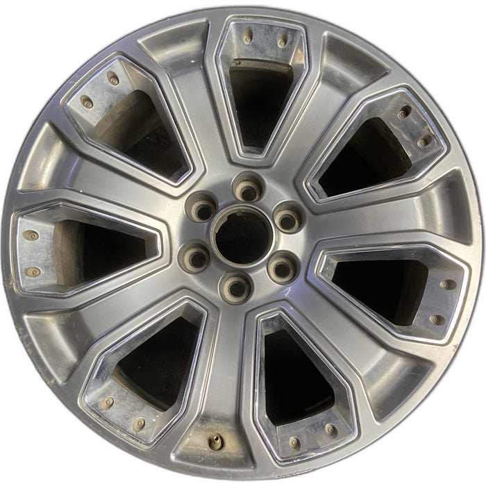 22" ESCALADE 15-20 22x9, 7 spoke, single, with inserts, opt RXN Original OEM - Front View