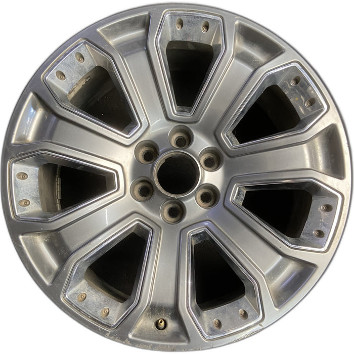 22" ESCALADE 15-20 22x9, 7 spoke, single, with inserts, opt RXN Original OEM - Front View
