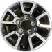18" TUNDRA 14 18x8, alloy, 10 spoke Original OEM Wheel Rim - MACHINED BLACK - Front View