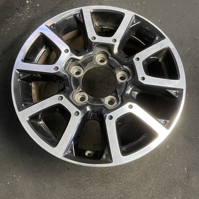 18" TUNDRA 14 18x8, alloy, 10 spoke Original OEM Wheel Rim - MACHINED BLACK - View 7
