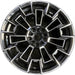 20" BMW M5 25-26 20x10.5, 7 spoke Original OEM Wheel Rim - MACHINED BLACK - Front View