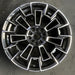 20" BMW M5 25-26 20x10.5, 7 spoke Original OEM Wheel Rim - MACHINED BLACK - Additional View