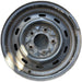 15" BRONCO 92-96 15x6 Original OEM Wheel Rim - BLACK - Front View