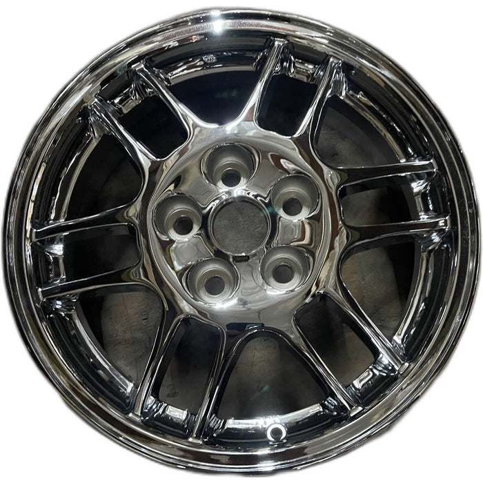 16" ECLIPSE 99 16x6, alloy, 12 spoke Original OEM Wheel Rim - CHROME - Front View