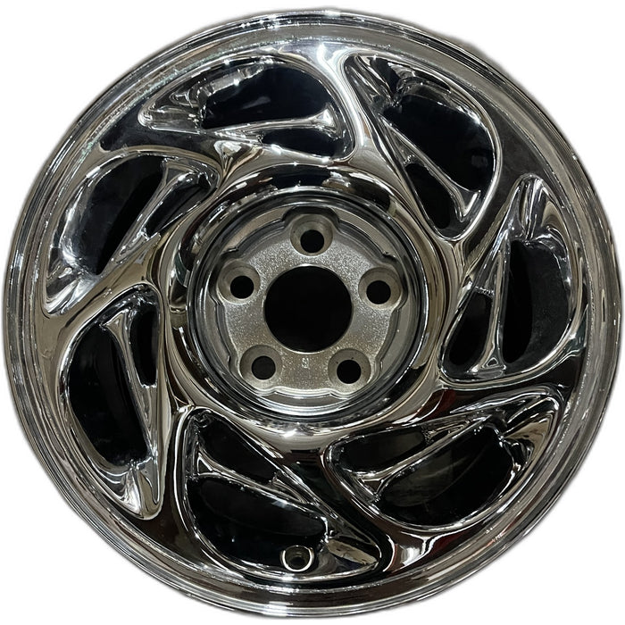 16" STEALTH 91-93 16x8 , R. Original OEM Wheel Rim - CHROME - Front View